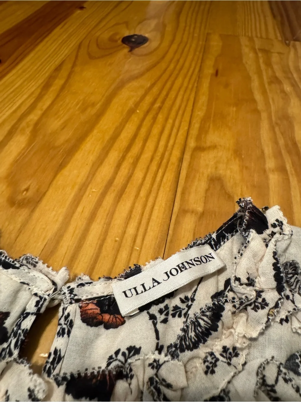 Ulla Johnson Cassian Dress Gardenia Floral Mini Dress Women’s SIZE 4 - Picture 5 of 12